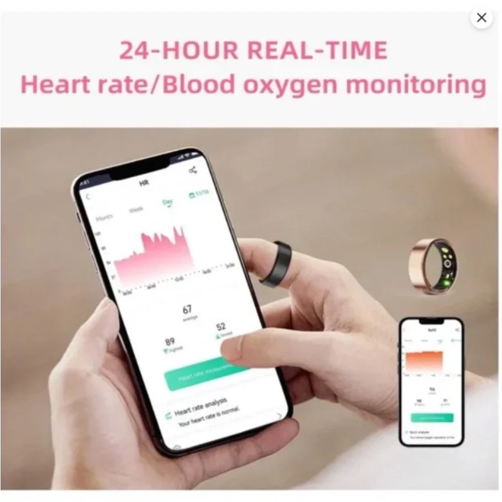 Gold limited Edition Smart Wearable Ring Health Sleep monitoring Fitness. S. 12